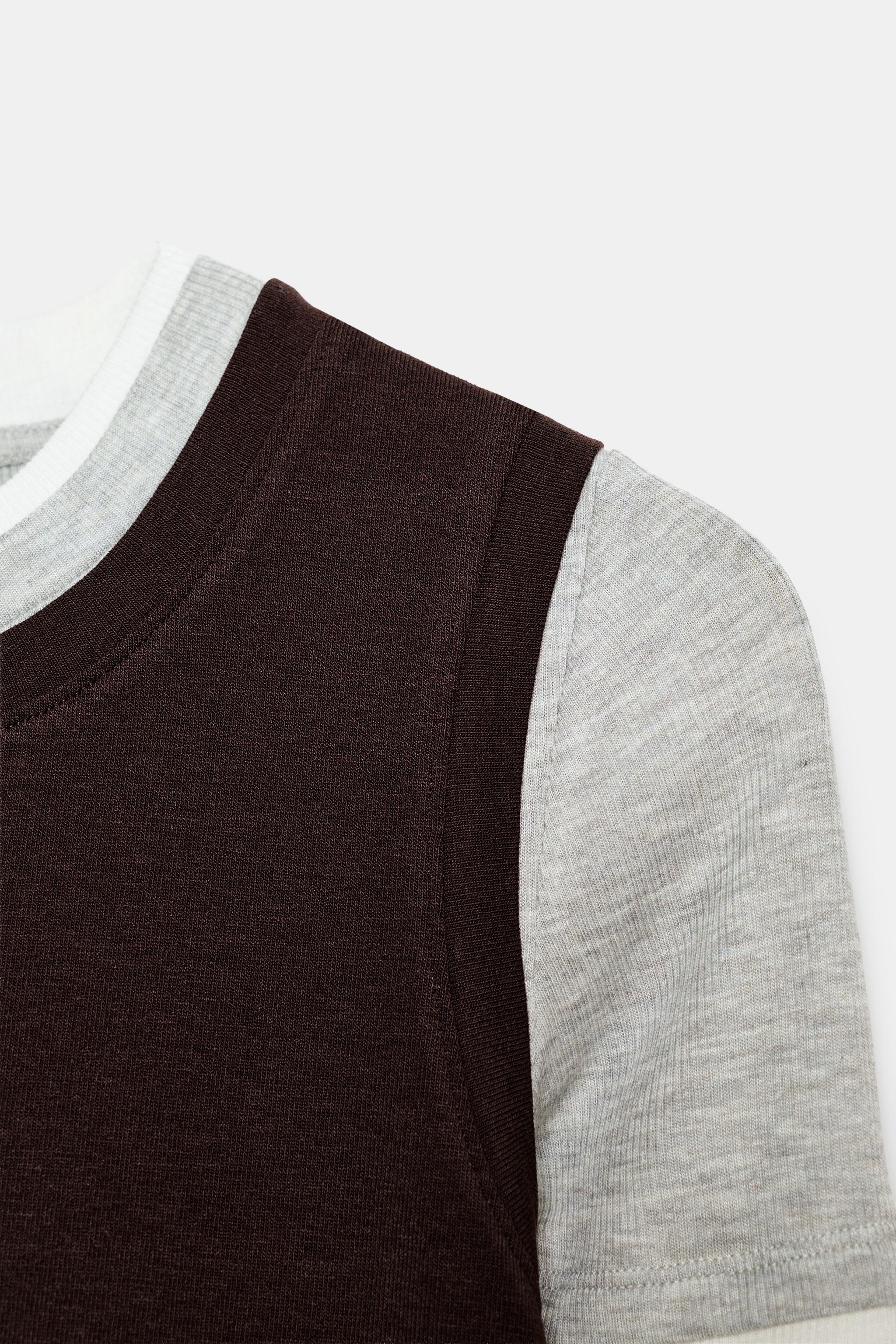 LONG SLEEVE TRIPLE EFFECT T-SHIRT